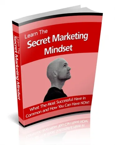 eCover representing Learn The Secret Marketing Mindset eBooks & Reports with Master Resell Rights