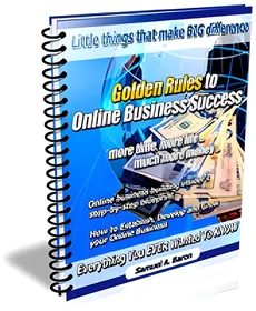 Golden Rules to Online Business Success small