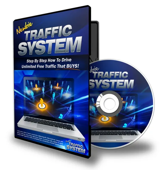 eCover representing Newbie Traffic System Videos, Tutorials & Courses with Private Label Rights