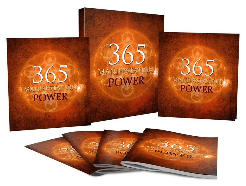 eCover representing 365 Manifestation Power eBooks & Reports with Master Resell Rights