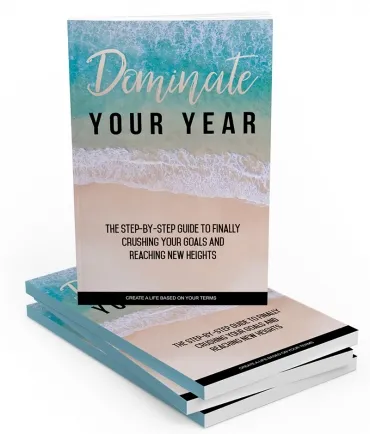 eCover representing Dominate Your Year eBooks & Reports with Master Resell Rights