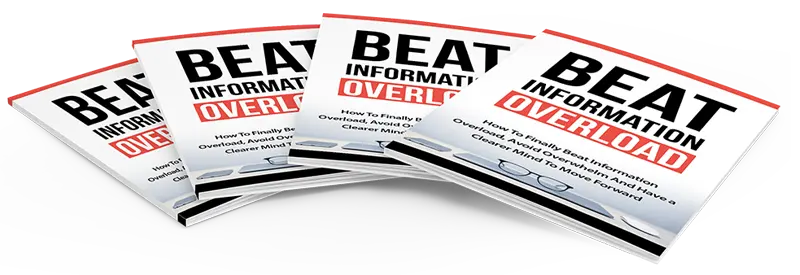eCover representing Beat Information Overload eBooks & Reports with Master Resell Rights