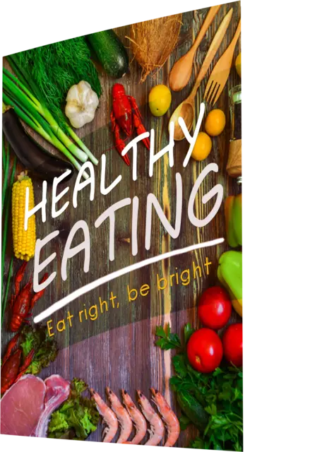 eCover representing Healthy Eating Guide eBooks & Reports with Master Resell Rights