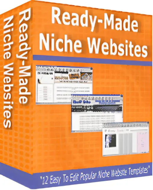 eCover representing Ready-Made Niche Websites  with Master Resell Rights
