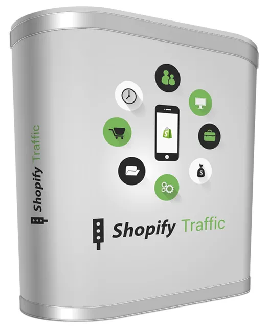 eCover representing Shopify Traffic Videos, Tutorials & Courses with Master Resell Rights