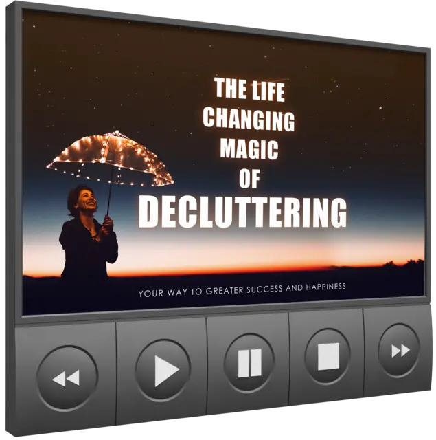 eCover representing The Life Changing Magic Of Decluttering Video Upgrade eBooks & Reports/Videos, Tutorials & Courses with Master Resell Rights