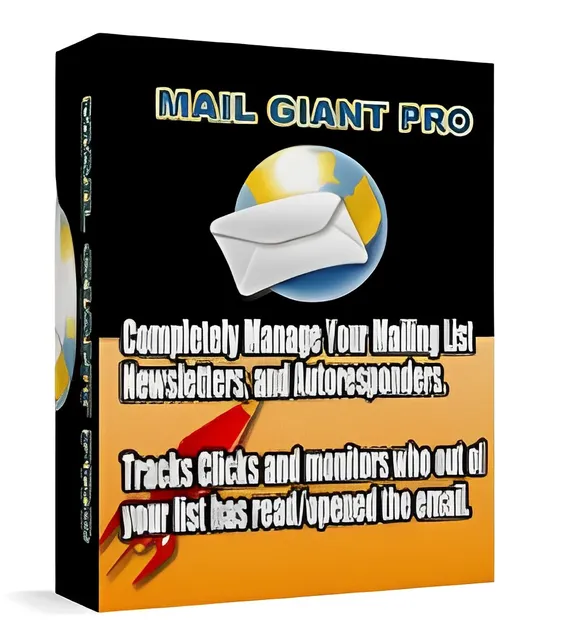 eCover representing Mail Giant Pro Software & Scripts with Master Resell Rights