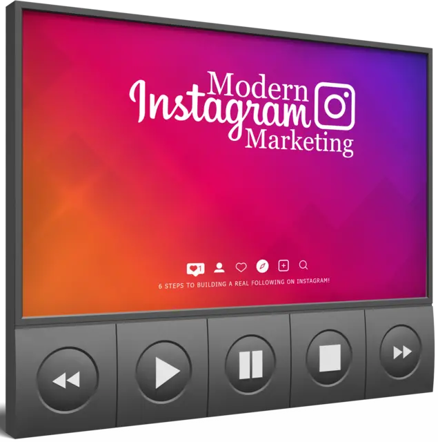 eCover representing Modern Instagram Marketing Video Upgrade eBooks & Reports/Videos, Tutorials & Courses with Master Resell Rights