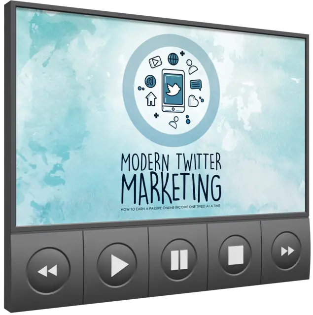 eCover representing Modern Twitter Marketing Video Upgrade eBooks & Reports/Videos, Tutorials & Courses with Master Resell Rights