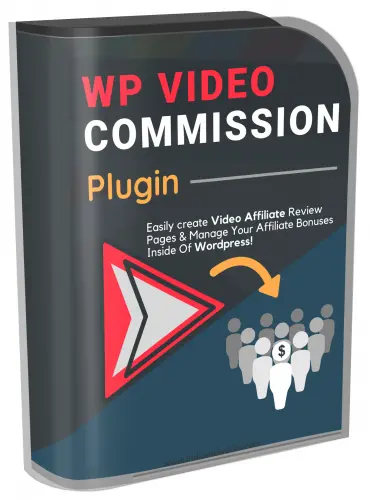 eCover representing WP Video Commission Plugin  with Resell Rights