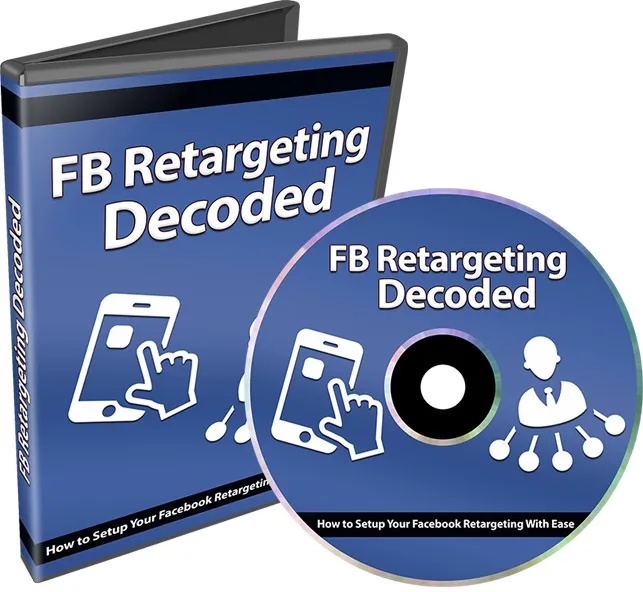 eCover representing Facebook Retargeting Decoded Videos, Tutorials & Courses with Private Label Rights