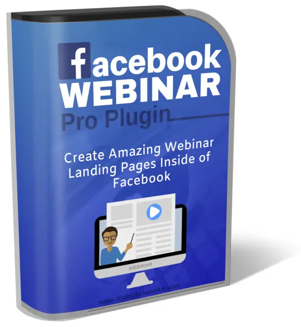 eCover representing Facebook Webinar Pro Plugin  with Resell Rights