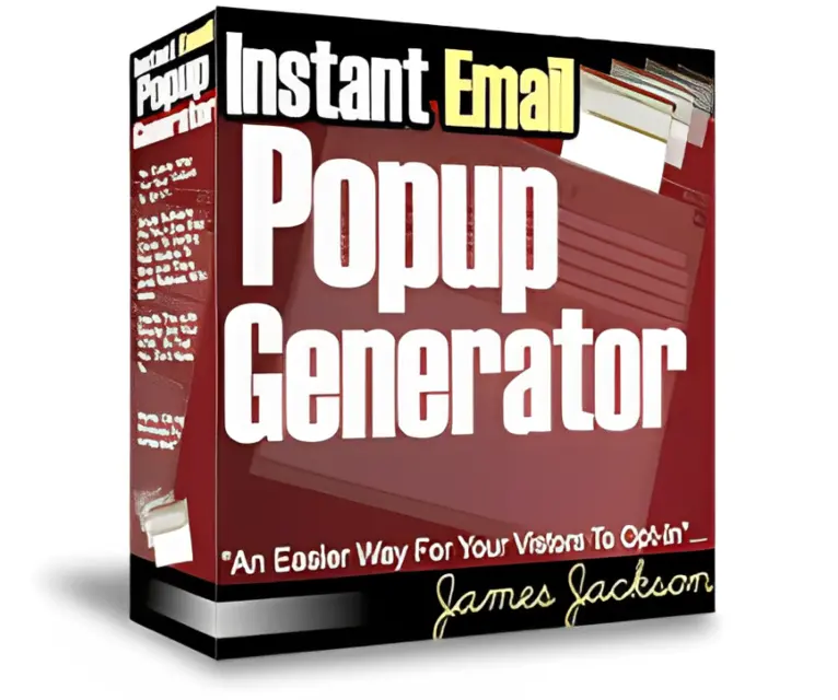 eCover representing Instant Email Popup Generator  with Master Resell Rights