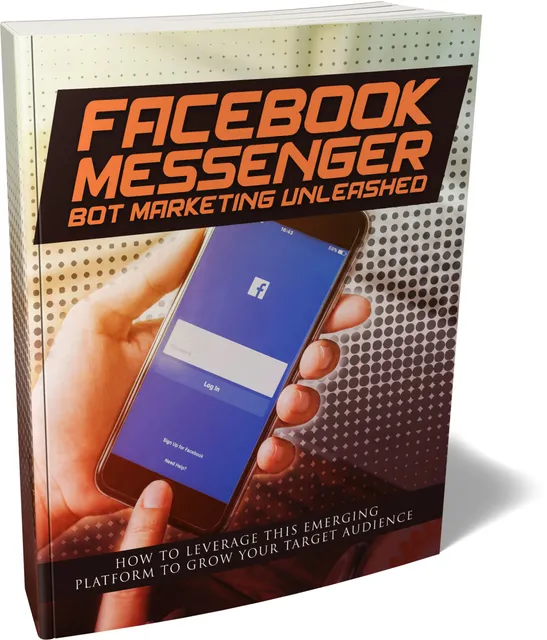 eCover representing Facebook Messenger Bot Marketing Unleashed eBooks & Reports with Master Resell Rights