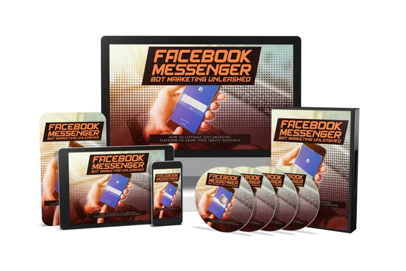 eCover representing Facebook Messenger Bot Marketing Unleashed Video Upgrade Videos, Tutorials & Courses with Master Resell Rights