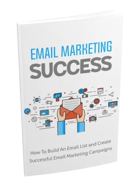 eCover representing Email Marketing Success eBooks & Reports with Master Resell Rights