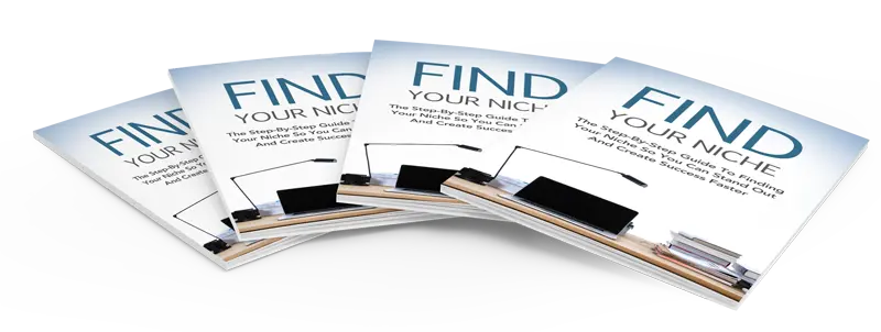 eCover representing Find Your Niche eBooks & Reports with Master Resell Rights