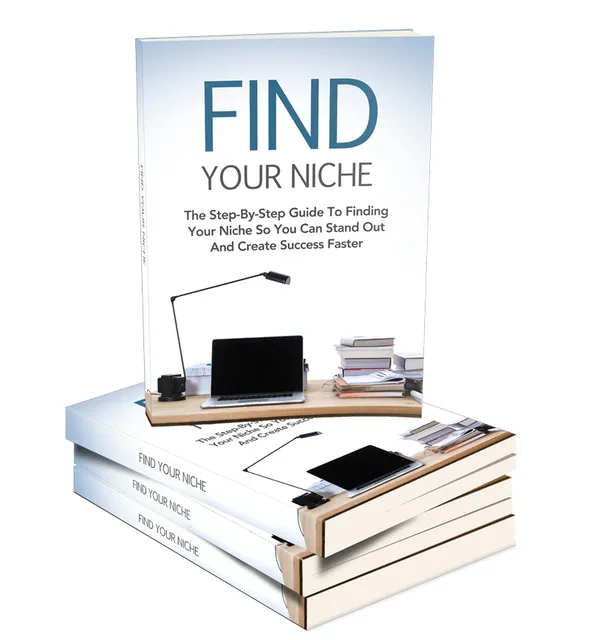 eCover representing Find Your Niche eBooks & Reports with Master Resell Rights