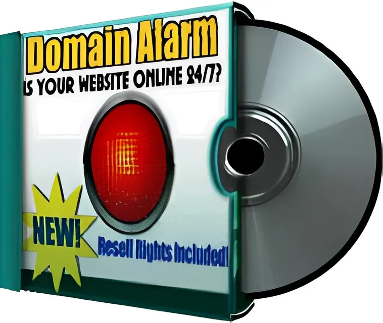 eCover representing Domain Alarm Software & Scripts with Master Resell Rights