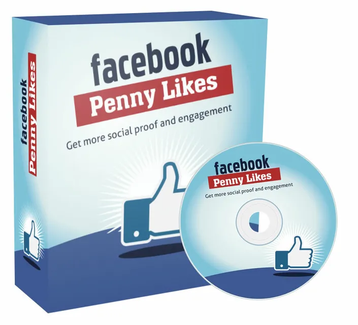 eCover representing Facebook Penny Likes Videos, Tutorials & Courses with Private Label Rights