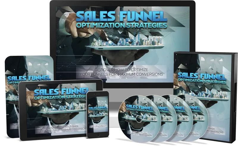eCover representing Sales Funnel Optimization Strategies Video Upgrade Videos, Tutorials & Courses with Master Resell Rights