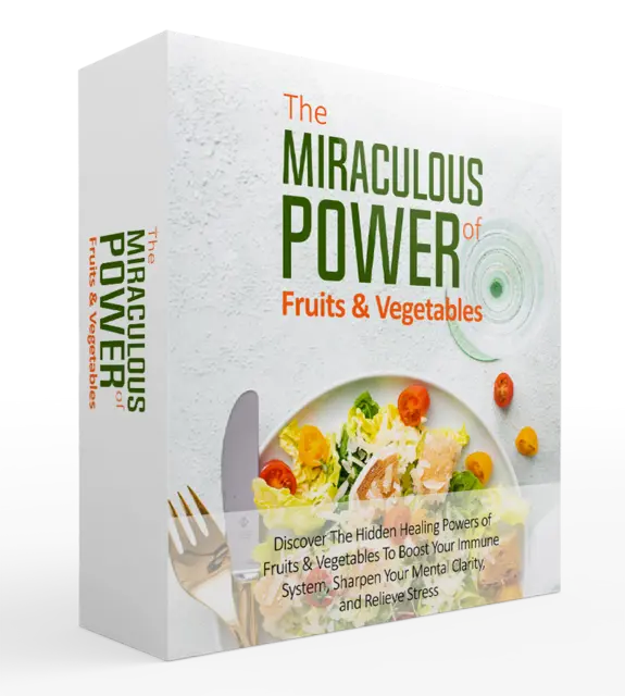 eCover representing The Miraculous Power Of Fruit and Vegetables Video Upgrade Videos, Tutorials & Courses with Master Resell Rights