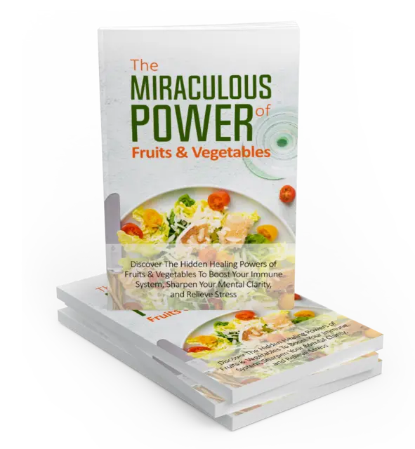 eCover representing The Miraculous Power Of Fruit and Vegetables eBooks & Reports with Master Resell Rights