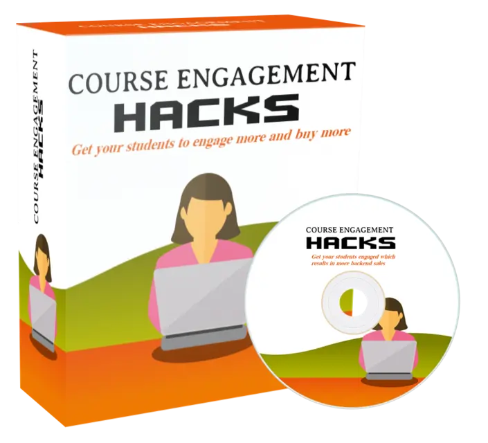 eCover representing Course Engagement Hacks Videos, Tutorials & Courses with Private Label Rights