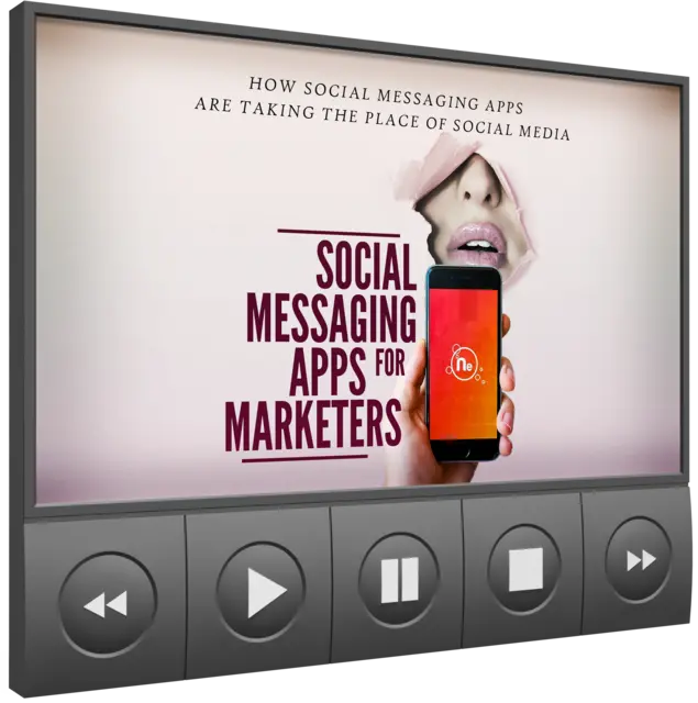 eCover representing Social Messaging Apps For Marketers Video Upgrade eBooks & Reports/Videos, Tutorials & Courses with Master Resell Rights