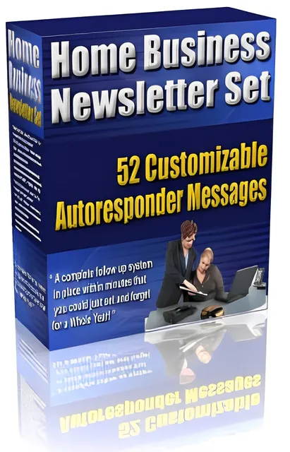 eCover representing Home Business Newsletter Set eBooks & Reports with Master Resell Rights