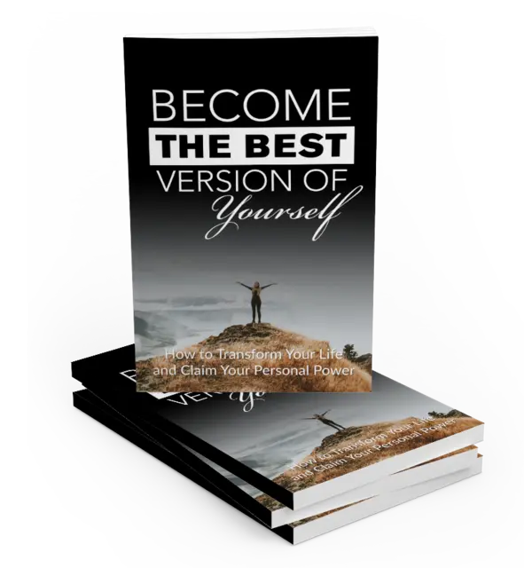 eCover representing Become The Best Version Of Yourself eBooks & Reports with Master Resell Rights