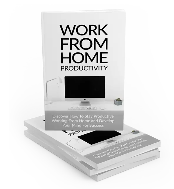 eCover representing Work From Home Productivity eBooks & Reports with Master Resell Rights