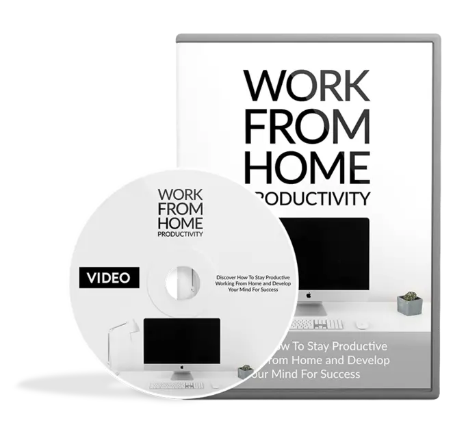 eCover representing Work From Home Productivity Video Upgrade eBooks & Reports/Videos, Tutorials & Courses with Master Resell Rights