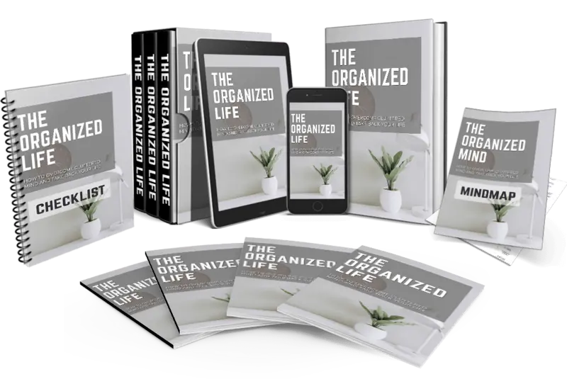 eCover representing The Organized Life Video Upgrade Videos, Tutorials & Courses with Master Resell Rights