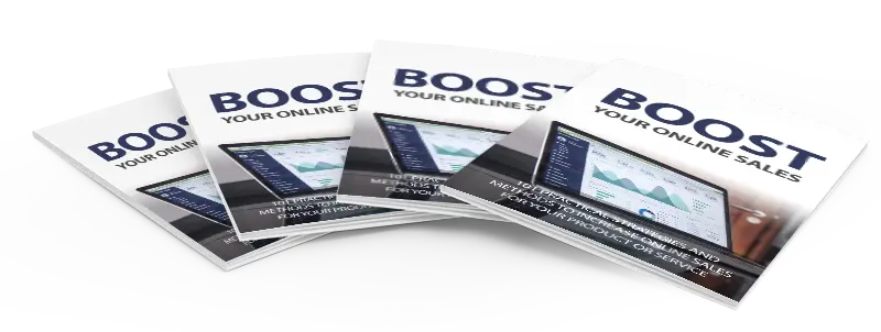 eCover representing Boost Your Online Sales eBooks & Reports with Master Resell Rights