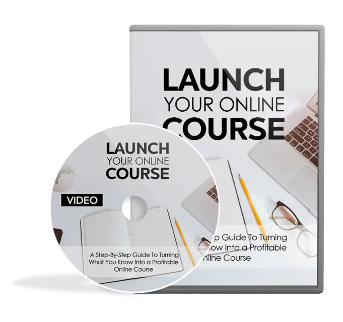 eCover representing Launch Your Online Course Video Upgrade Videos, Tutorials & Courses with Master Resell Rights