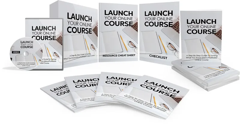 eCover representing Launch Your Online Course Video Upgrade Videos, Tutorials & Courses with Master Resell Rights