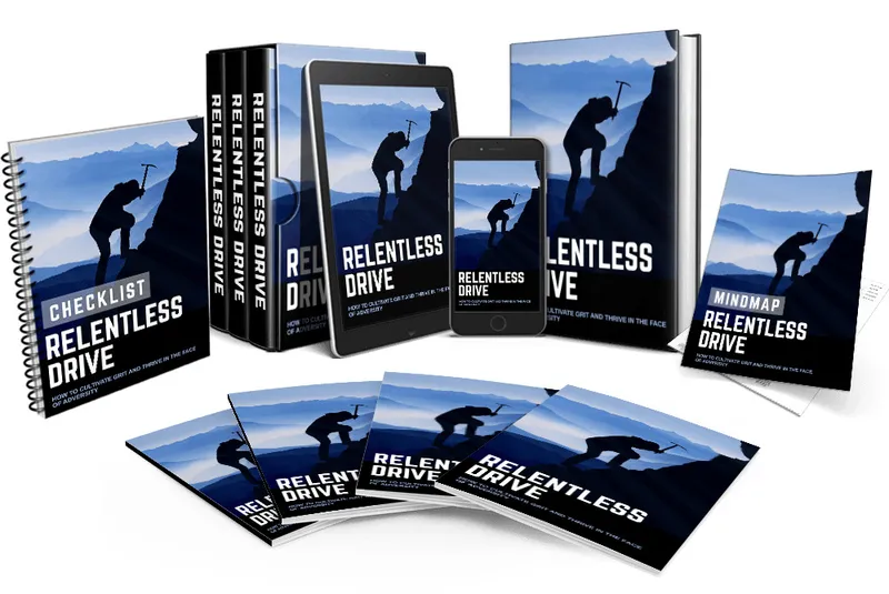 eCover representing Relentless Drive eBooks & Reports with Master Resell Rights