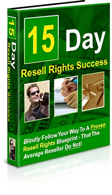 eCover representing 15 Day Resell Rights Success eBooks & Reports with Private Label Rights