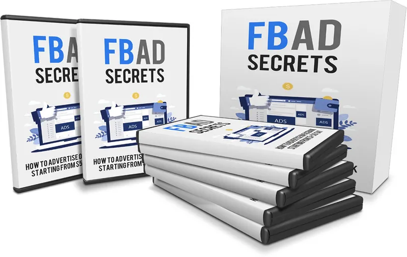 eCover representing Facebook Ad Secrets eBooks & Reports/Videos, Tutorials & Courses with Master Resell Rights