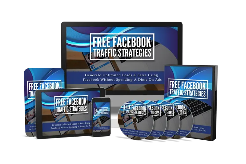 eCover representing Free Facebook Traffic Strategies Video Upgrade eBooks & Reports/Videos, Tutorials & Courses with Master Resell Rights