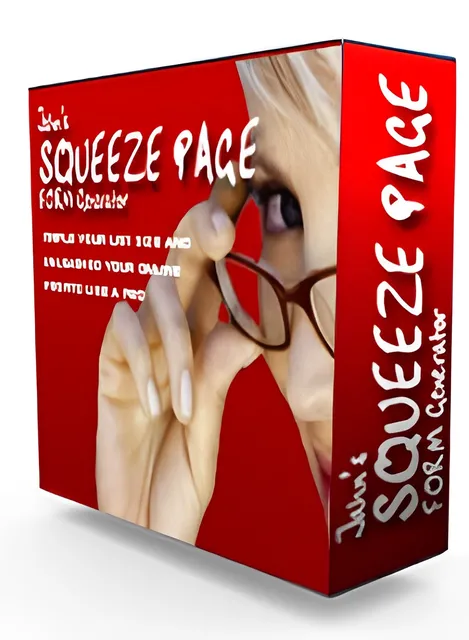 eCover representing Squeeze Page Generator  with Master Resell Rights