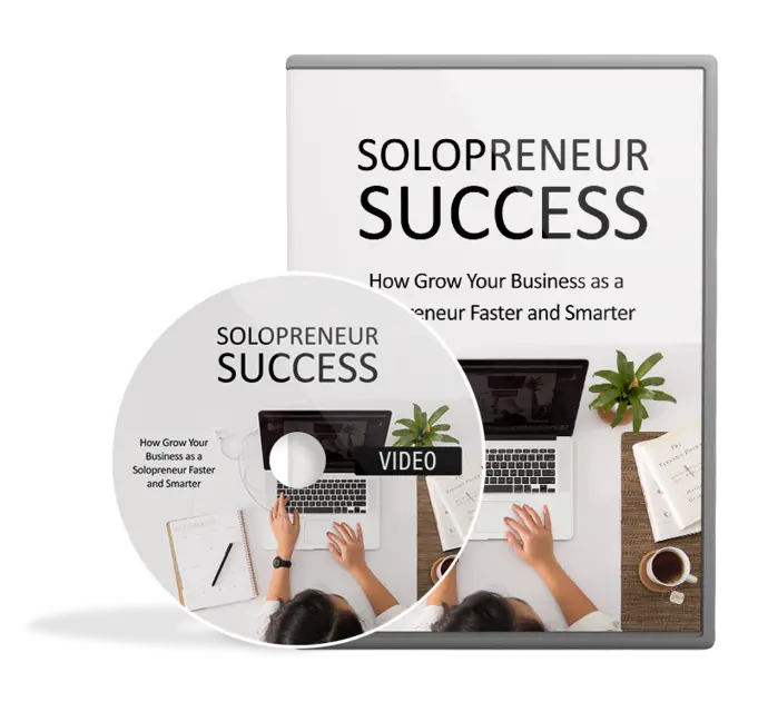eCover representing Solopreneur Success Video Upgrade Videos, Tutorials & Courses with Master Resell Rights