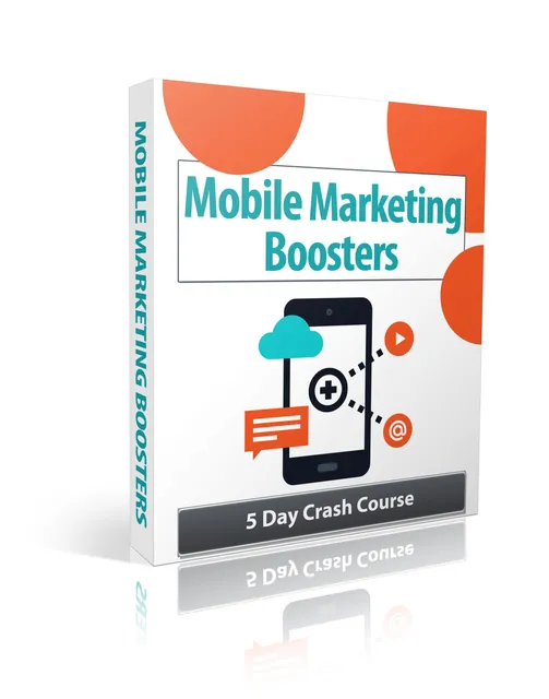 eCover representing Mobile Marketing Boosters eBooks & Reports with Private Label Rights
