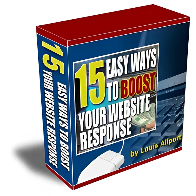 eCover representing 15 Easy Ways To Boost Your Website Response  with Personal Use Rights