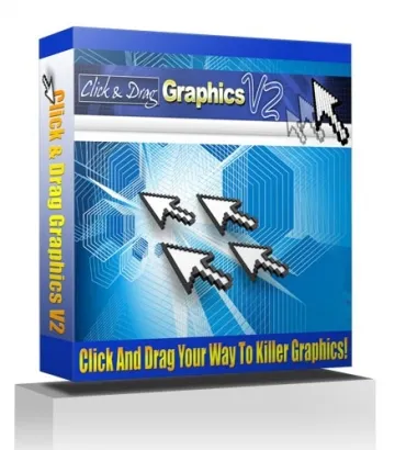 eCover representing Click and Drag Graphics V2 Videos, Tutorials & Courses with Personal Use Rights