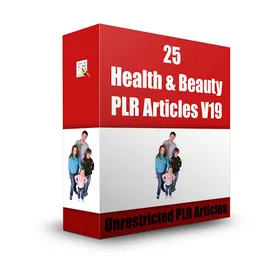 25 Health & Beauty PLR Articles V19 small