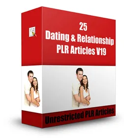 25 Dating & Relationship PLR Articles V19 small