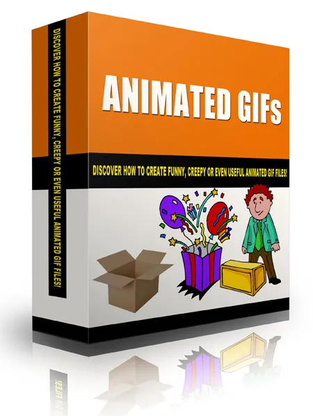 eCover representing Animated GIFs Videos, Tutorials & Courses with Master Resell Rights