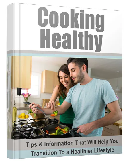 eCover representing Cooking Healthy Newsletters eBooks & Reports with Private Label Rights